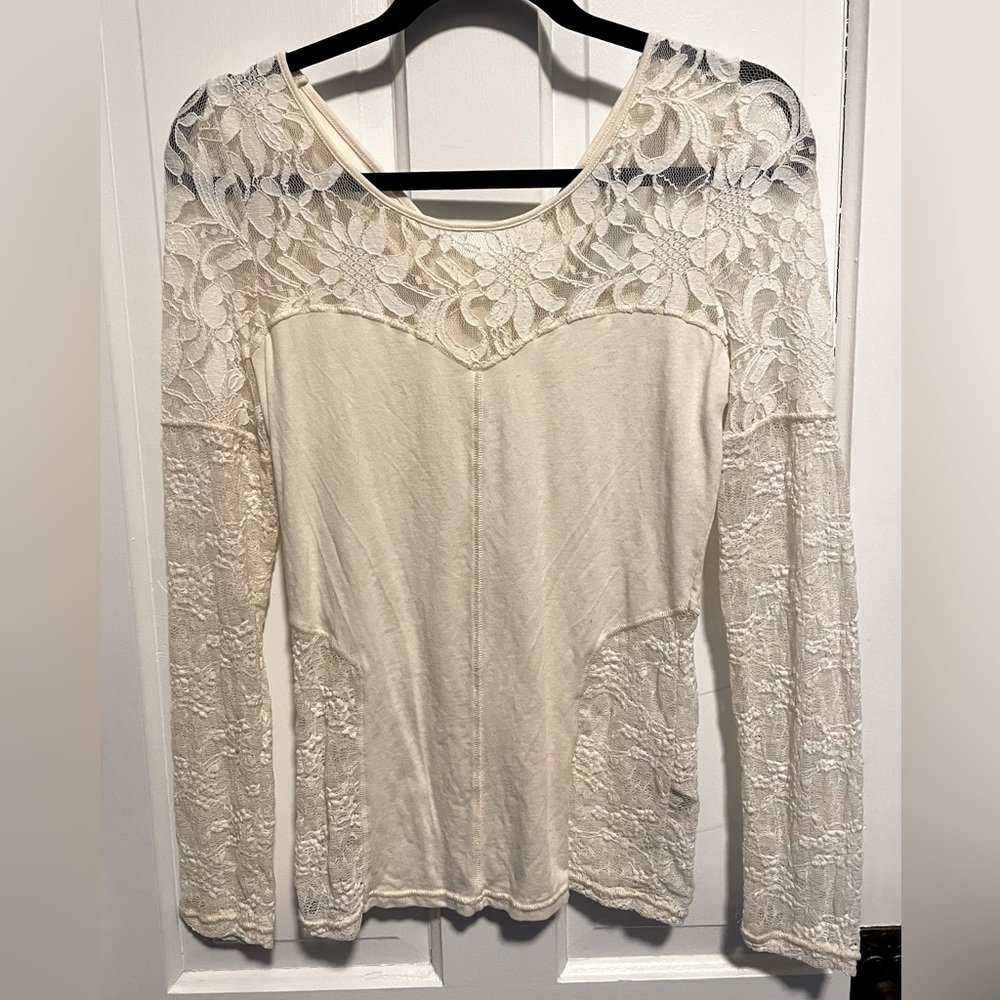 Free People Lace Top, M
